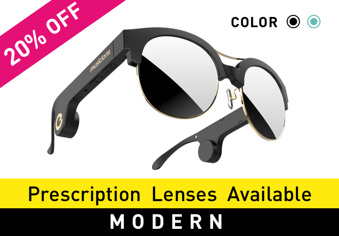 MusicLens: Advanced Bone Conduction Audio Glasses | Indiegogo