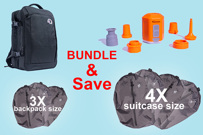 4D Pack: triple your backpack & suitcase capacity!