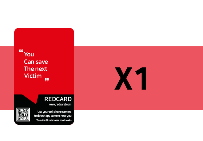 Red card discount camera detector
