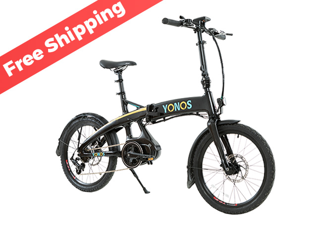 Yonos Most Affordable Mid drive Carbon Fiber Ebike Indiegogo