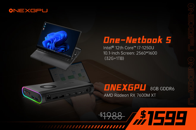 ONEXGPU: World's 1st Portable eGPU with Storage